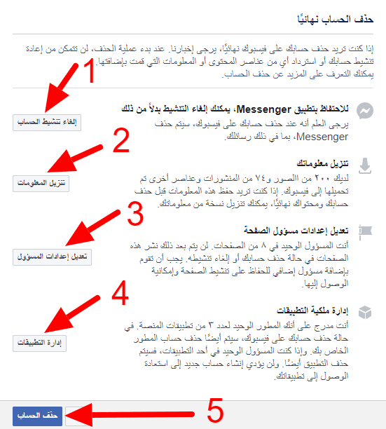 كيفية مسح حساب الفيس بوك - جيل التكنولوجيا 8370 1